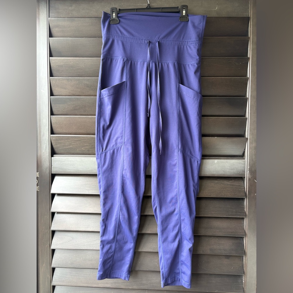 Fabletics Navy High Waist Joggers Size Medium Drawstring